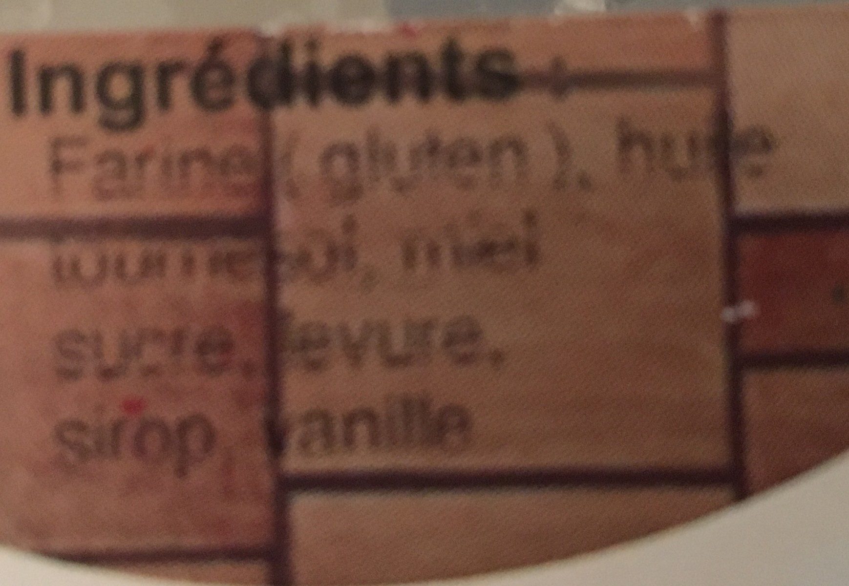 9 Bonbon Miel Vanille - Ingredients - fr