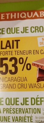 Chocolat lait commerce équitable - Product - fr