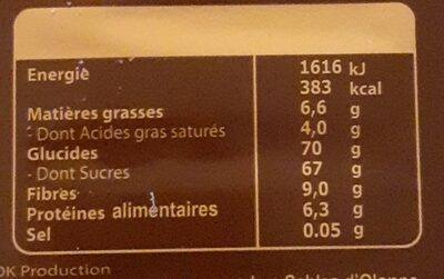 Instant choco - Nutrition facts - fr