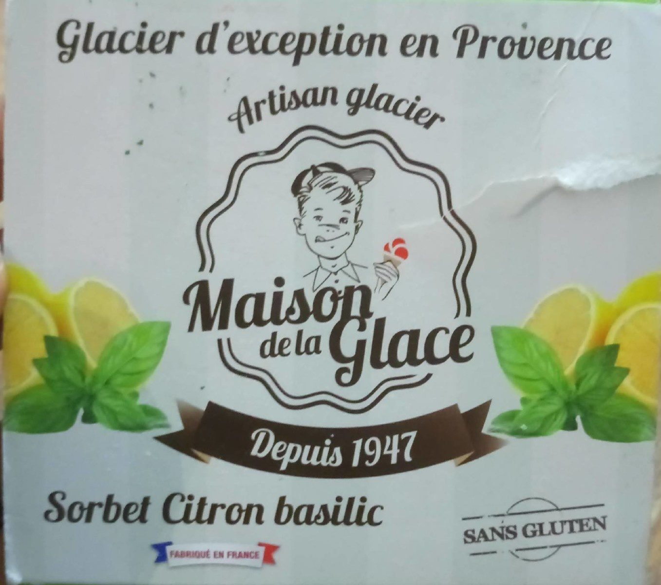 Sorbet citron basilic - Product - fr