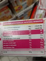Biscuits nappés de chocolat - Nutrition facts - fr