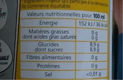 Meuhcola - Nutrition facts - fr