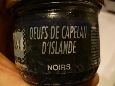 Œufs de Capelan d'Islande Noirs - Product - fr
