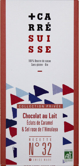 Chocolat au lait caramel bio recette N°32 - Product - fr