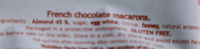 Macarons d'Antan Chocolat Intense - Ingredients - fr