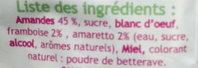 Macarons d'antan framboise acidulée - Ingredients