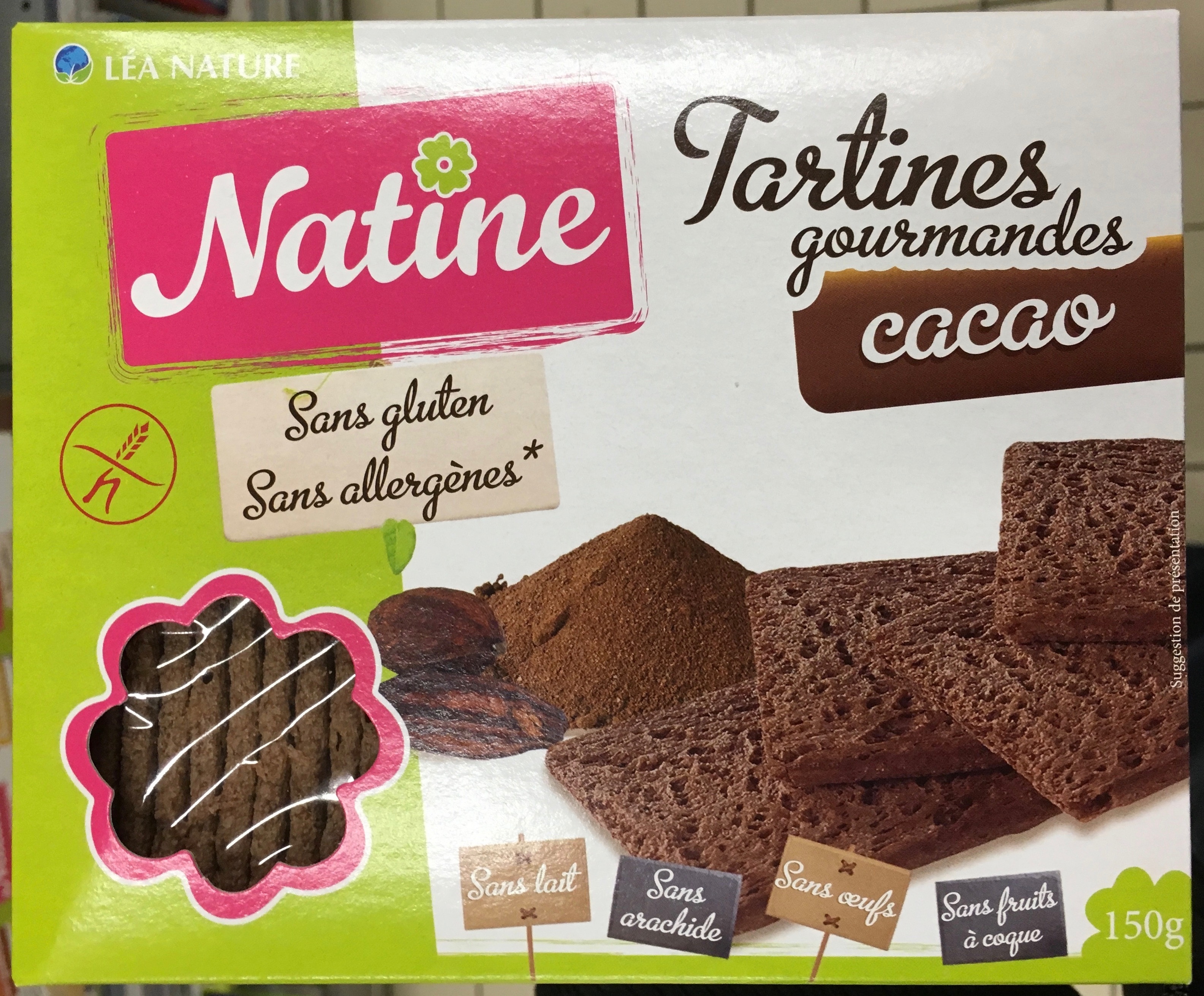 Natine - Tartines gourmandes Cacao - Product - fr