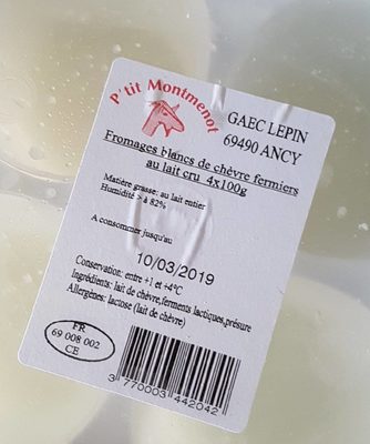 Fromage blanc de chèvre fermier au lait cru - Product - fr