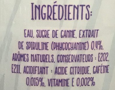 Smart Chimp - Ingredients - fr