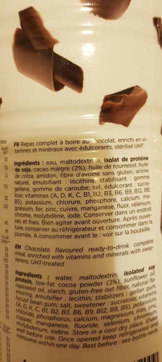 Feed chocolat - Ingredients - fr