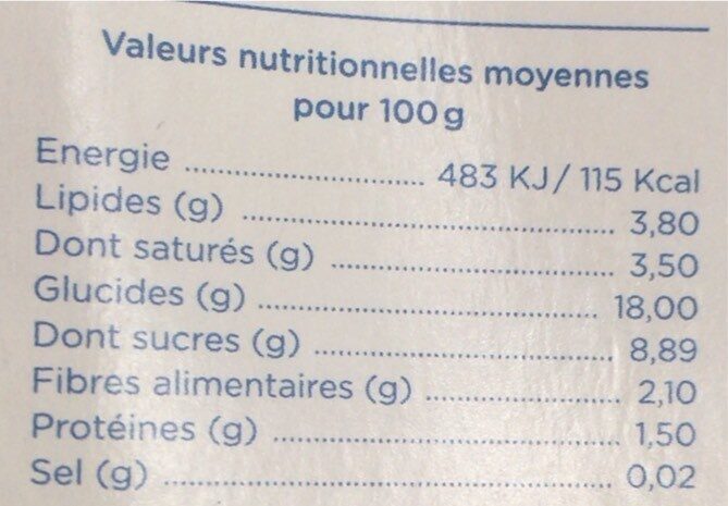 Brassé végétal Morice à la noix de coco - Nutrition facts - fr