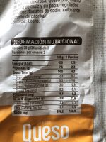 Chips de Arroz Integral sabor Queso - Nutrition facts - es