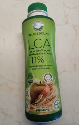 LCA sadni tekoči jogurt jabolko in rženi otrobi - Product - sl