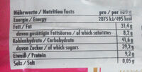 Cherry White Chocolate - Nutrition facts - de