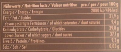 Double Chocolate - Nutrition facts