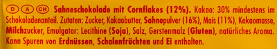 Ritter Sport Knusperflakes - Ingredients