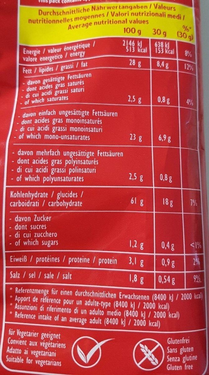Pom Bär Original - Nutrition facts - fr