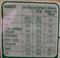 Hähnchenbrust im Ofen gegrillt - Nutrition facts - de
