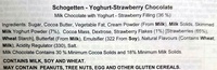 Yoghurt Strawberry Chocolate - Ingredients - en