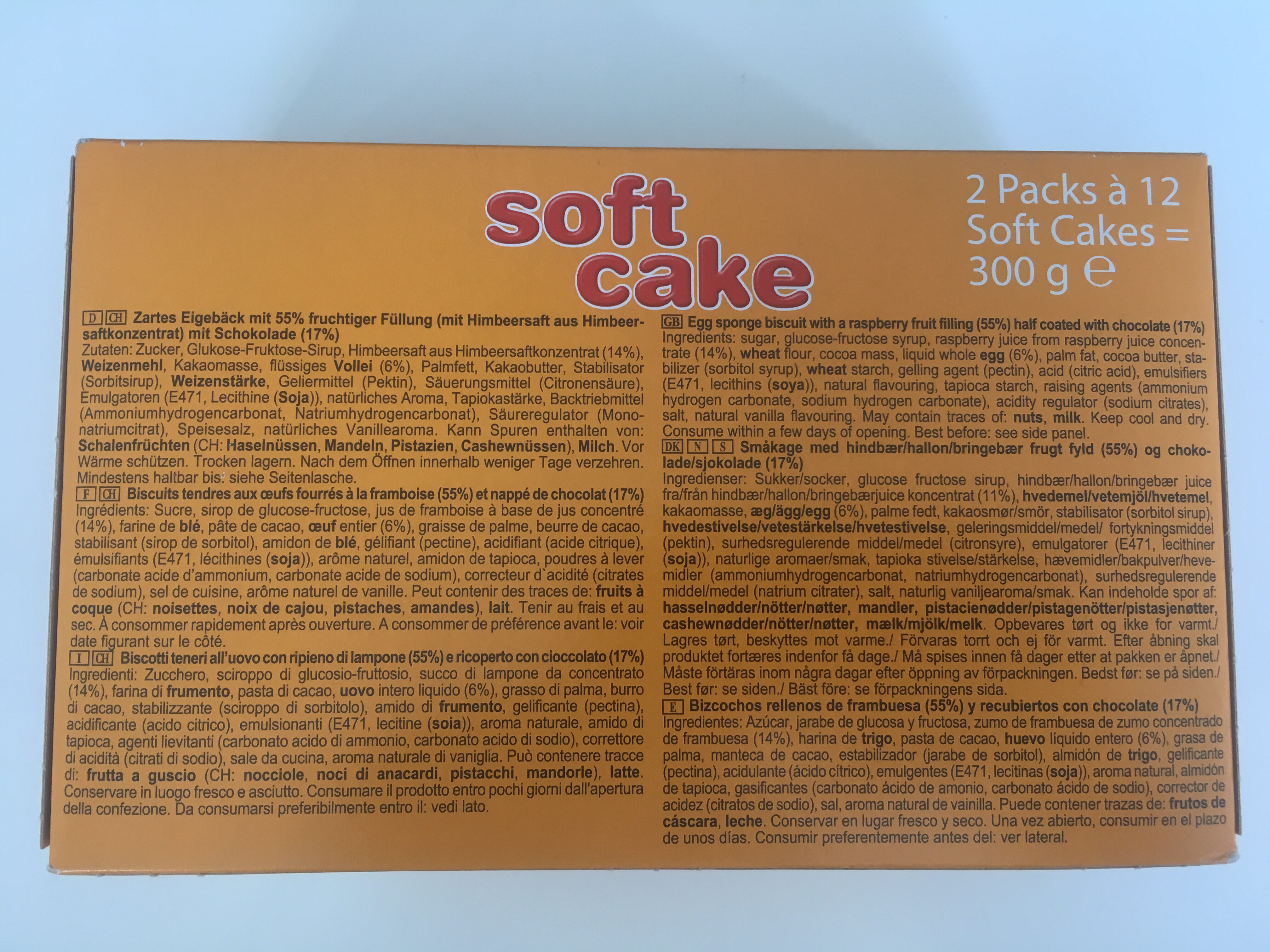 Soft Cake Himbeer - Ingredients - de