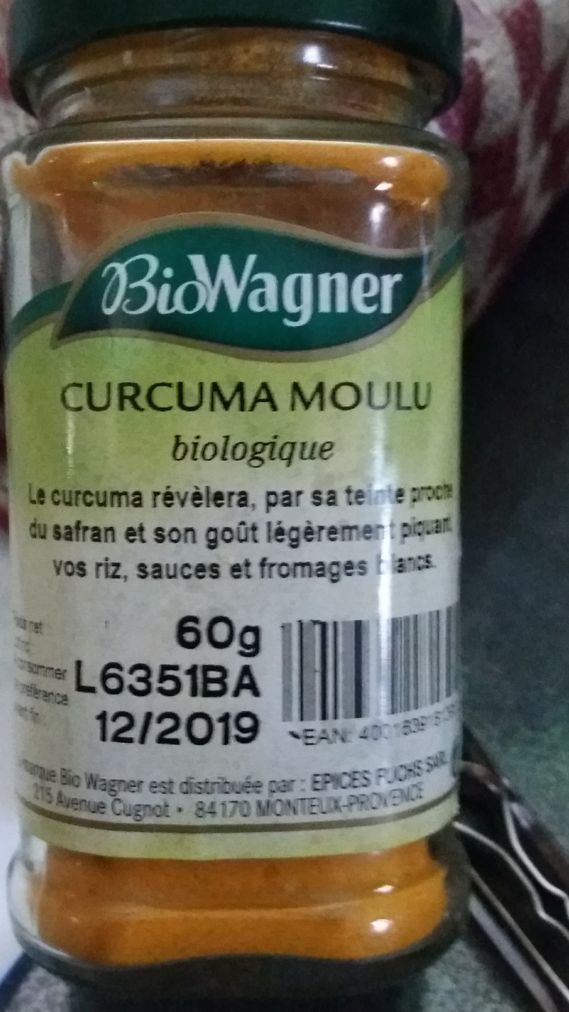 Curcuma moulu bio - Product - fr