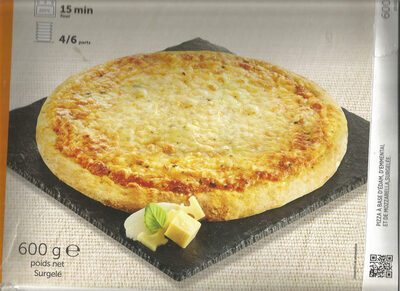 Pizza extra moelleuse aux 3 fromages - Nutrition facts - fr