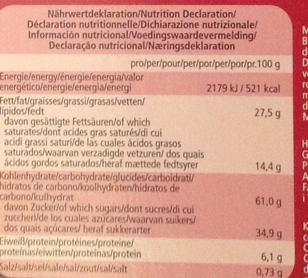  - Nutrition facts - fr