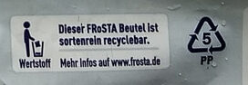 Gemuse Pfanne Sommergarten - Recycling instructions and/or packaging information - de