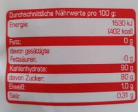Knusper Salmiak - Nutrition facts - de