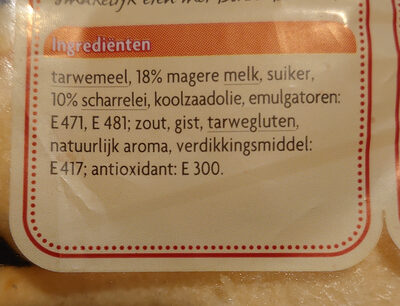 Melkbroodjes - Ingredients - nl