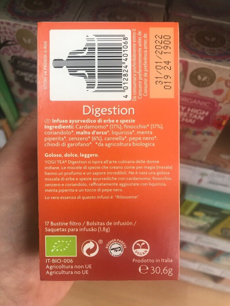 Tisane digestion - Ingredients - es