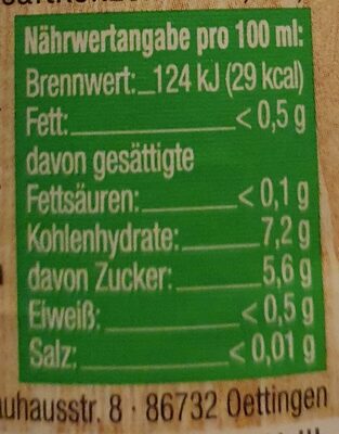 Fass Brause Zitrone - Nutrition facts - en