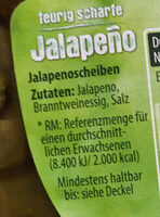 Jalapeño in Scheiben - Ingredients - de