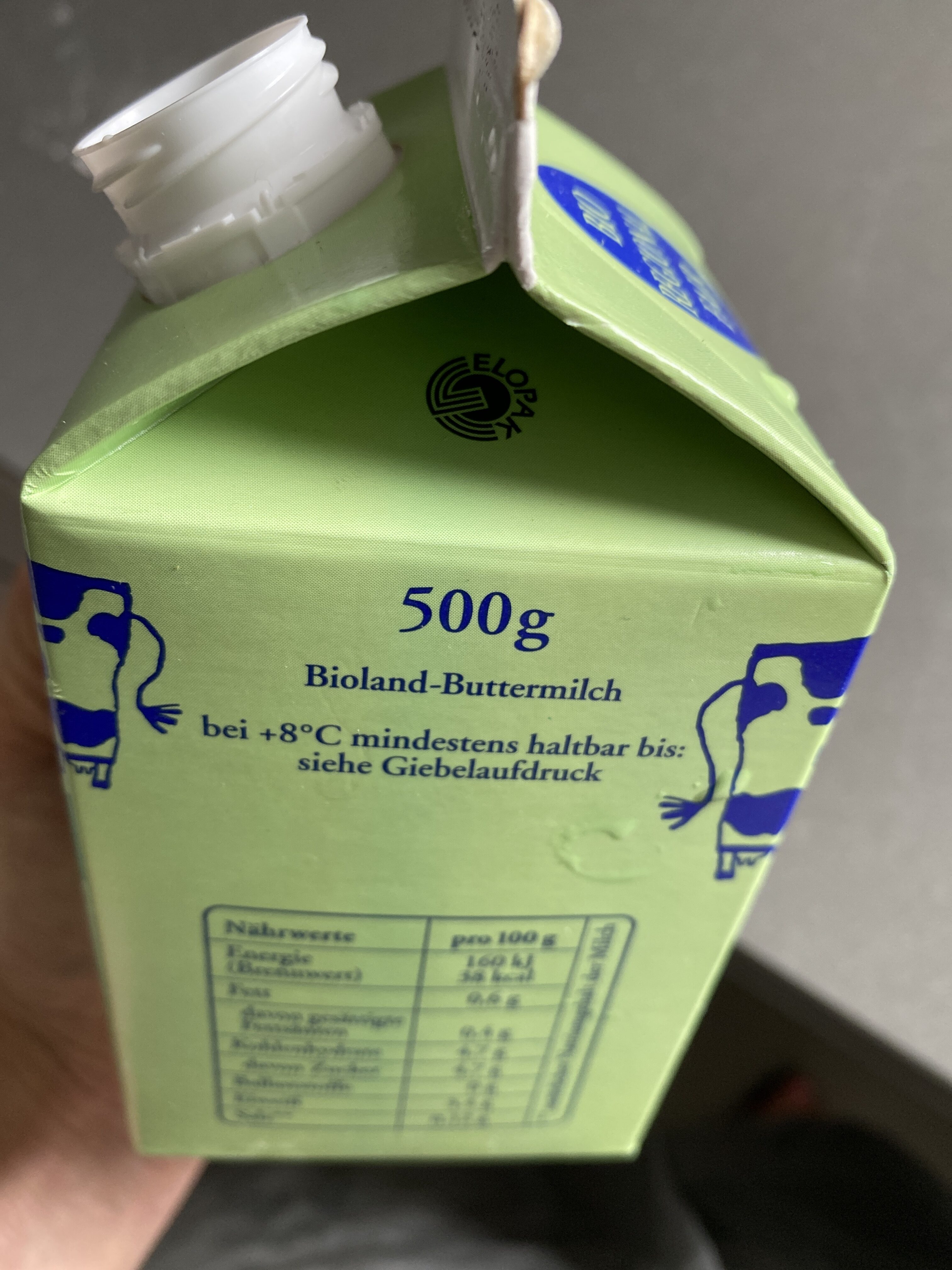 Buttermilch - Recycling instructions and/or packaging information - de