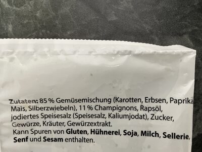 Tiefgefrorenes Feinschmecker Pfannengemüse - Ingredients - de