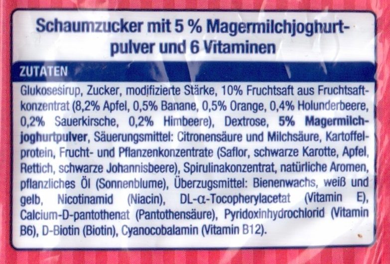 Katjes für Dich Joghurt Himmlisch-Soft - Ingredients - de