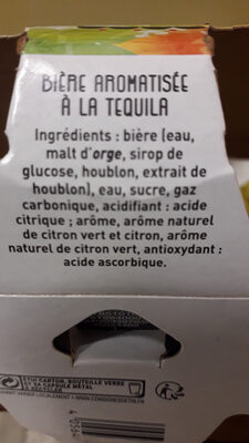 Bière aromatisée à la tequila - Ingredients - fr