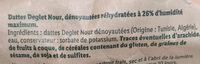 Dattes denoyautées moelleuses - Ingredients - fr
