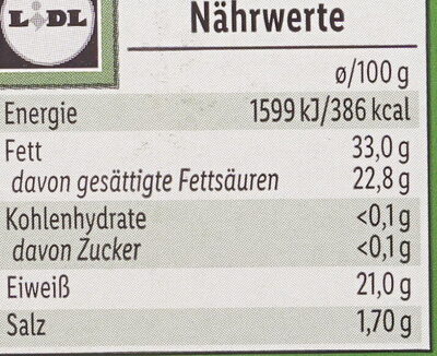 Seenländer cremig-pikant - Nutrition facts - de
