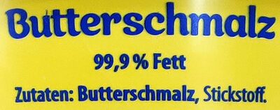 Butterschmalz - Ingredients - de