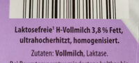 Laktosefrei haltbare Vollmilch - Ingredients - de