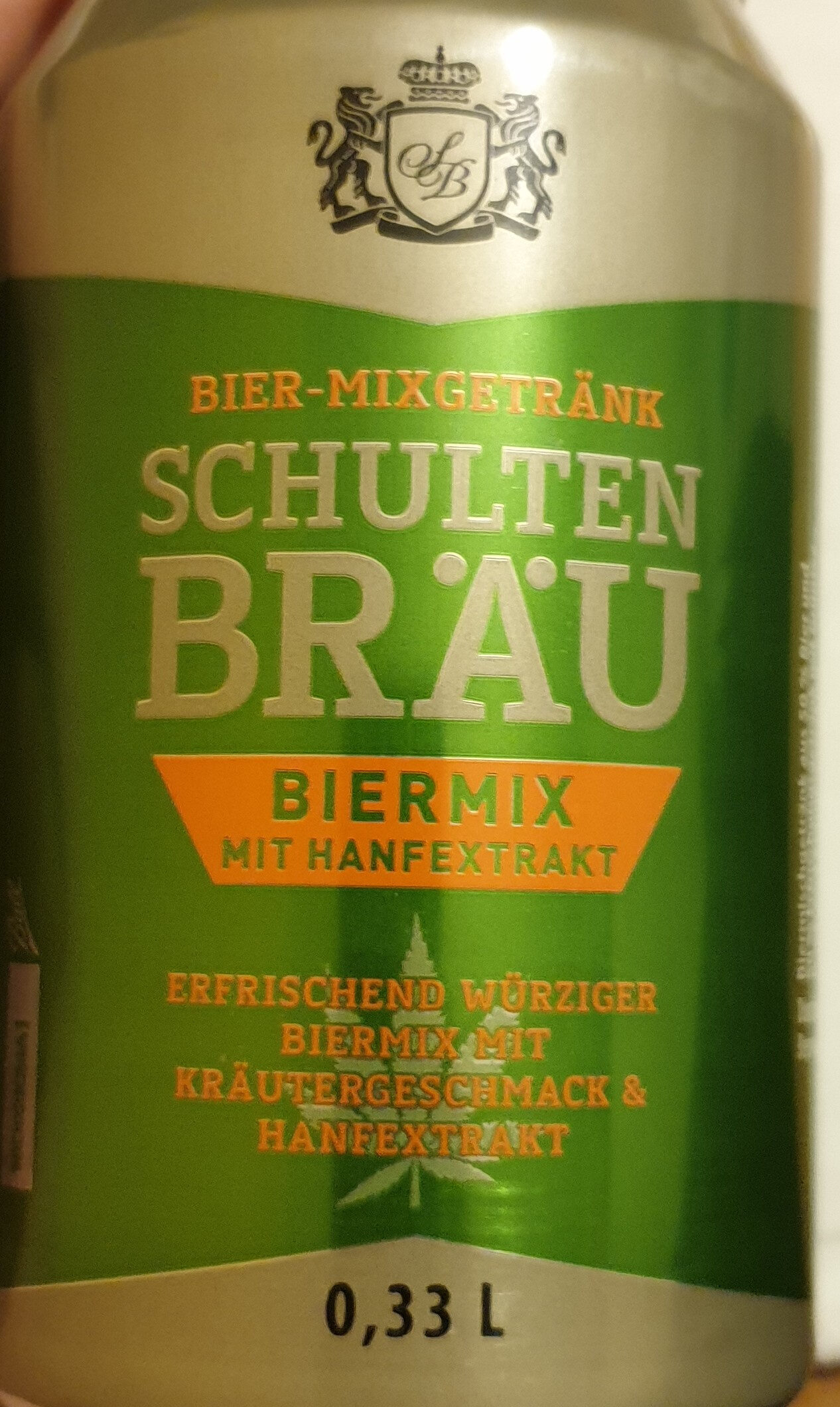 Schultenbräu Biermix mit Hanfextrakt - Product - de