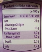 Cremi Knoblauch - Nutrition facts - de