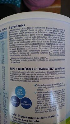 Hipp Combiotik 1 Leche Lactante - Ingredients - es