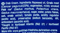 Krabben Creme - Ingredients - en
