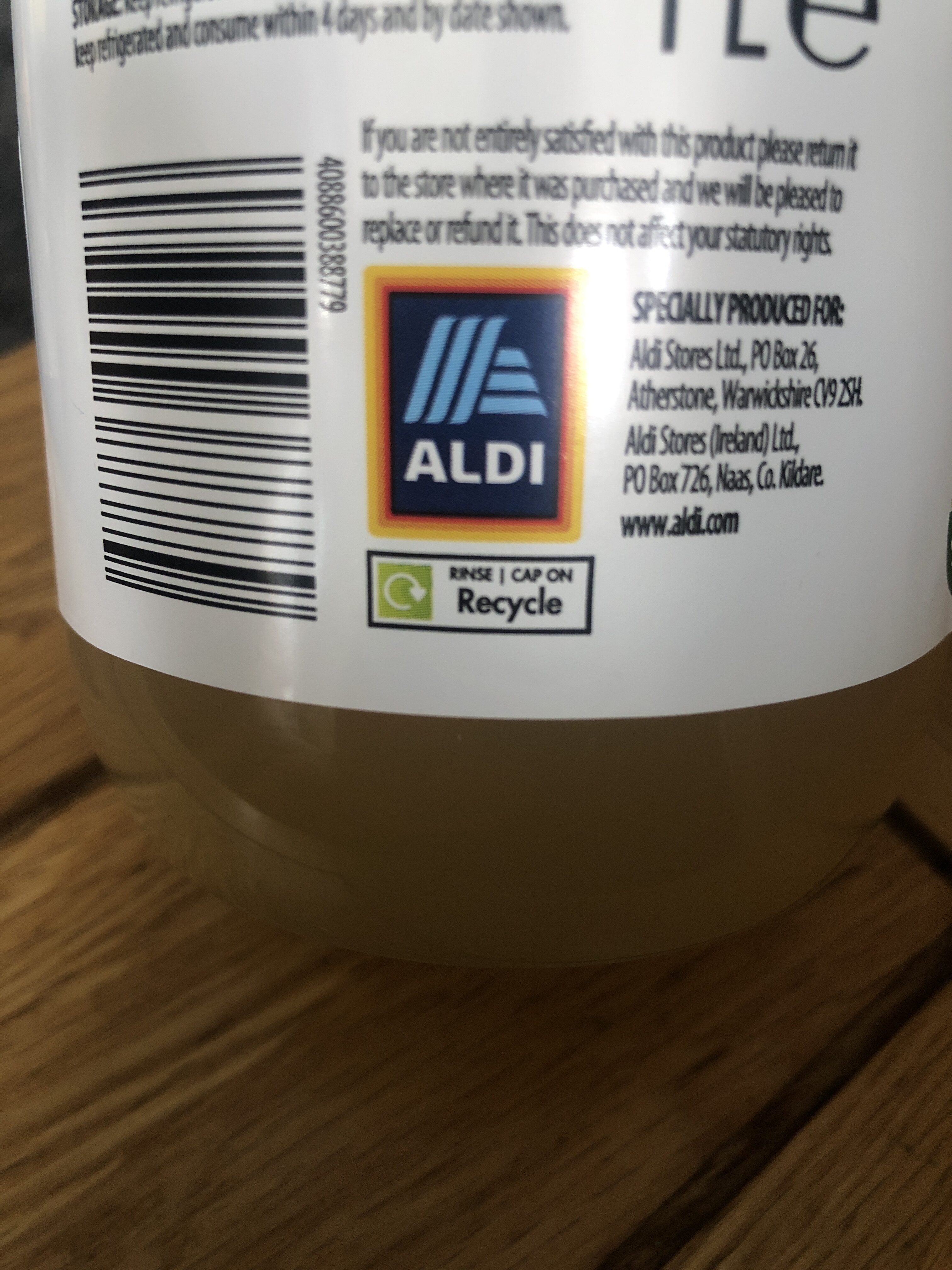 100% Apple Juice - Recycling instructions and/or packaging information - en