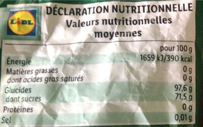 Eucalyptis Menthol - Nutrition facts - fr