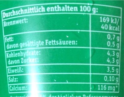Buttermilch - Nutrition facts