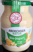 Andechser Molkerei Jogurt Auf Frucht, Mango Vanille - Product - de