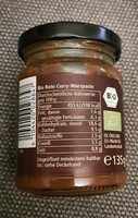 Rote Thaï curry Paste - Nutrition facts - de